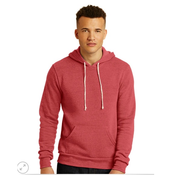 Alternative Other - NWOT Alternative Men's Heather Red Pullover Hoodie Size M